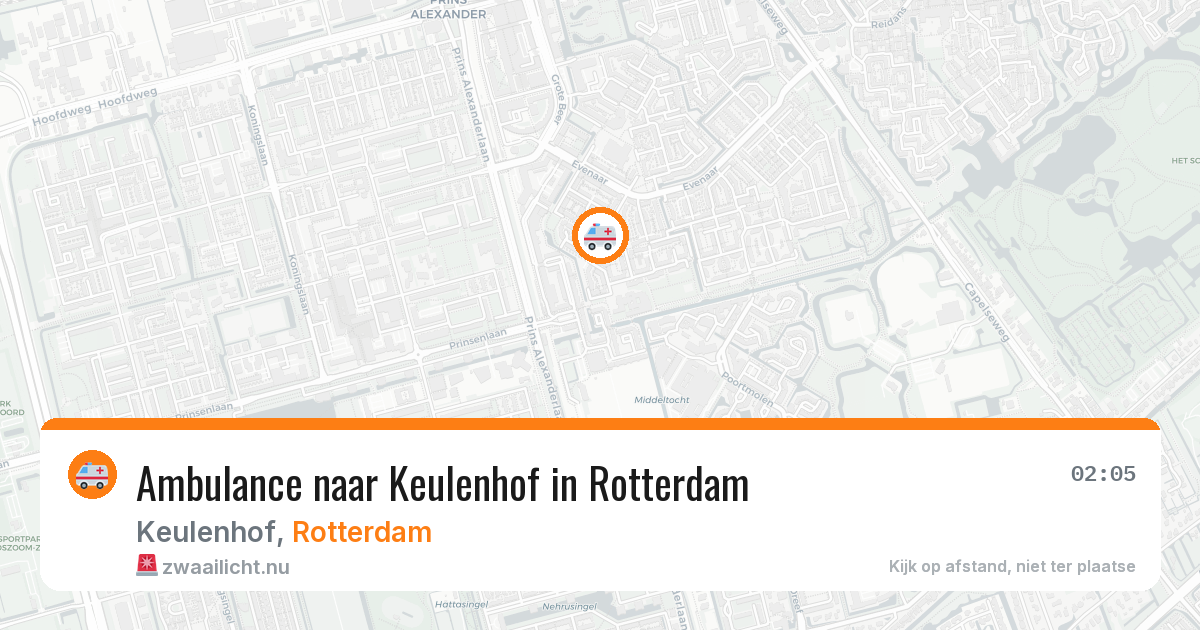 Ambulance naar Keulenhof in Rotterdam — 27 jul 2026