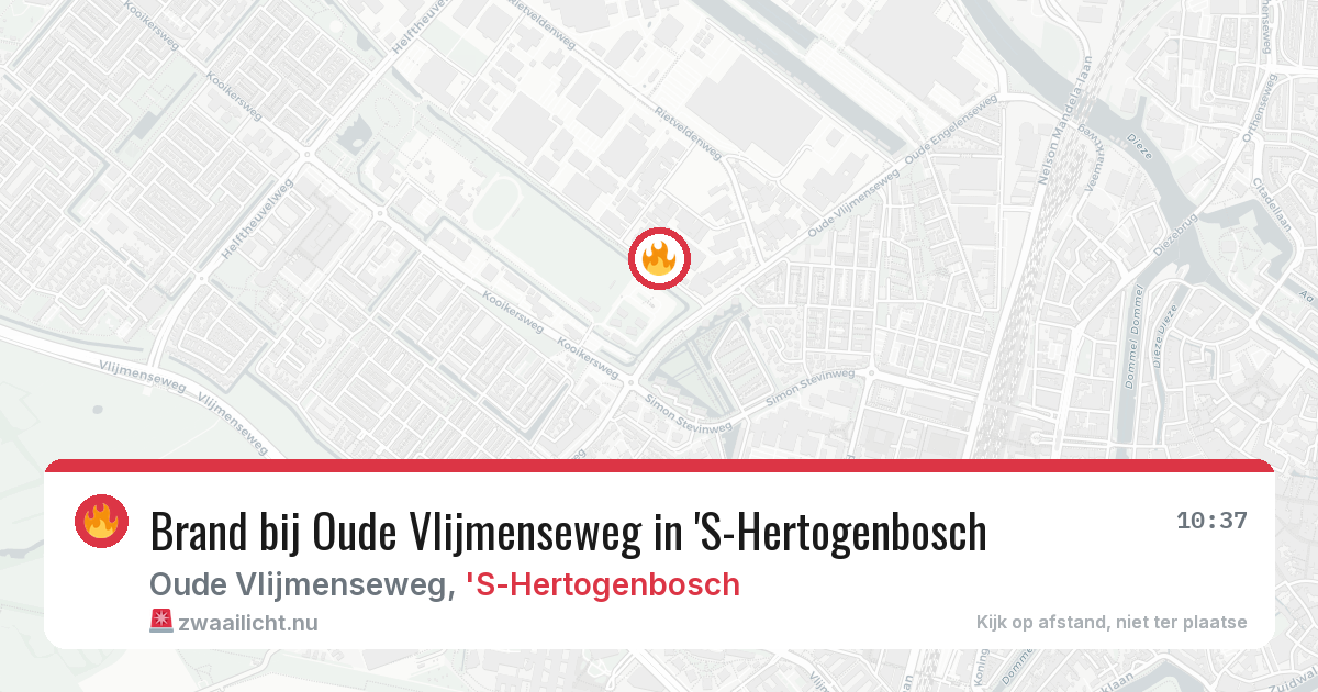 Brand bij Oude Vlijmenseweg in 'S-Hertogenbosch — 22 jul 2026
