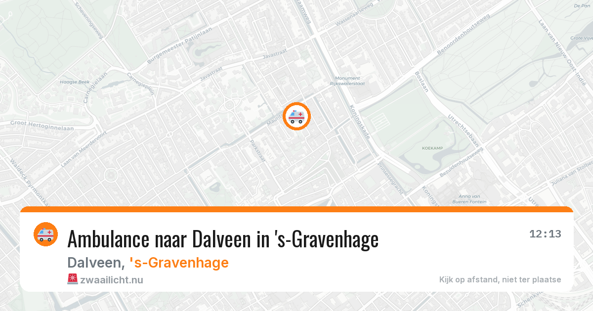 Ambulance naar Dalveen in 's-Gravenhage — 4 apr 2026