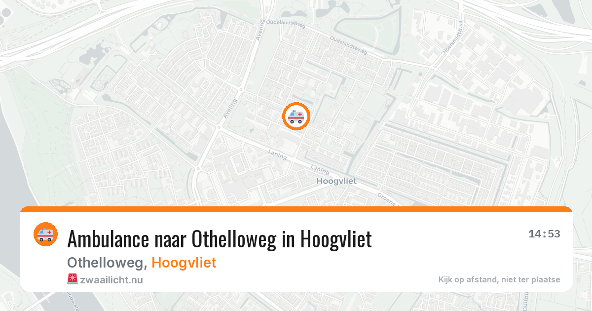 Ambulance naar Othelloweg in Hoogvliet — 2 jun 2026