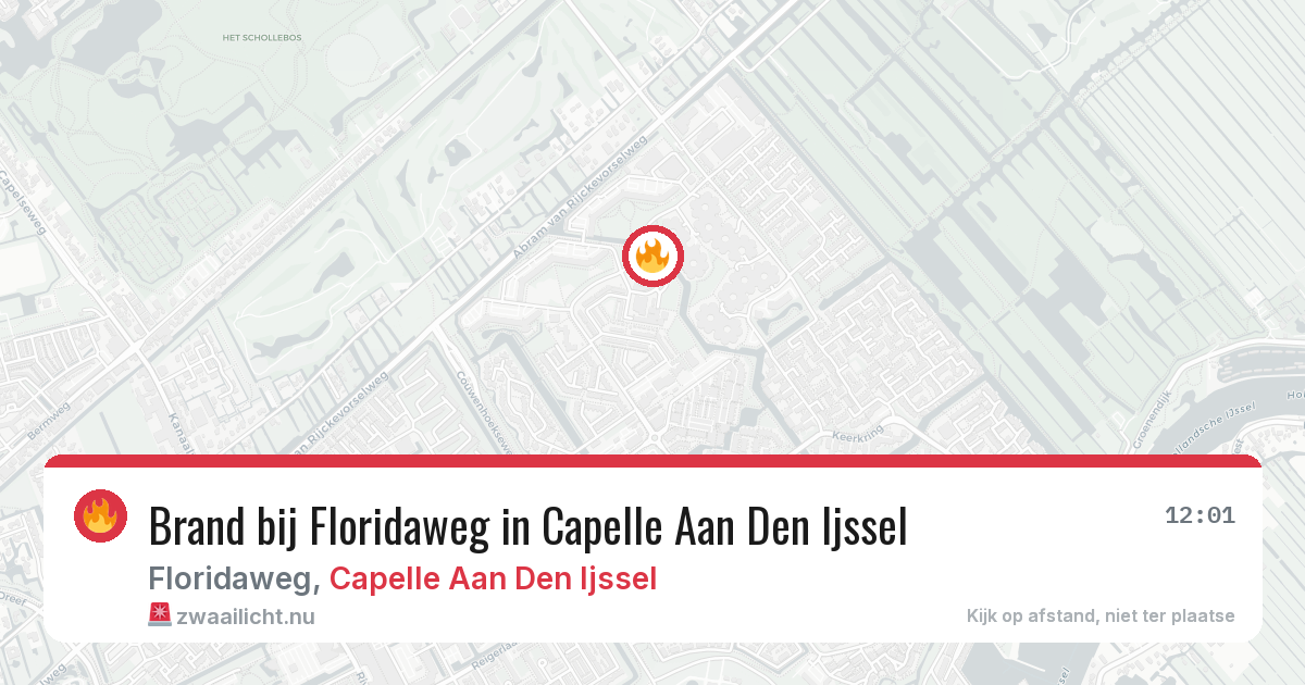 Brand bij Floridaweg in Capelle Aan Den Ijssel — 21 mrt 2026