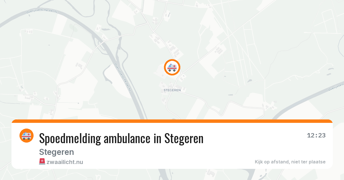 Spoedmelding ambulance in Stegeren — 21 jul 2026