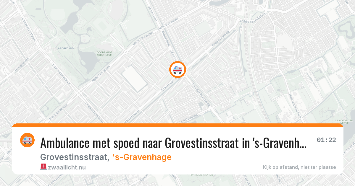 Ambulance met spoed naar Grovestinsstraat in 's-Gravenhage — 4 jun 2026