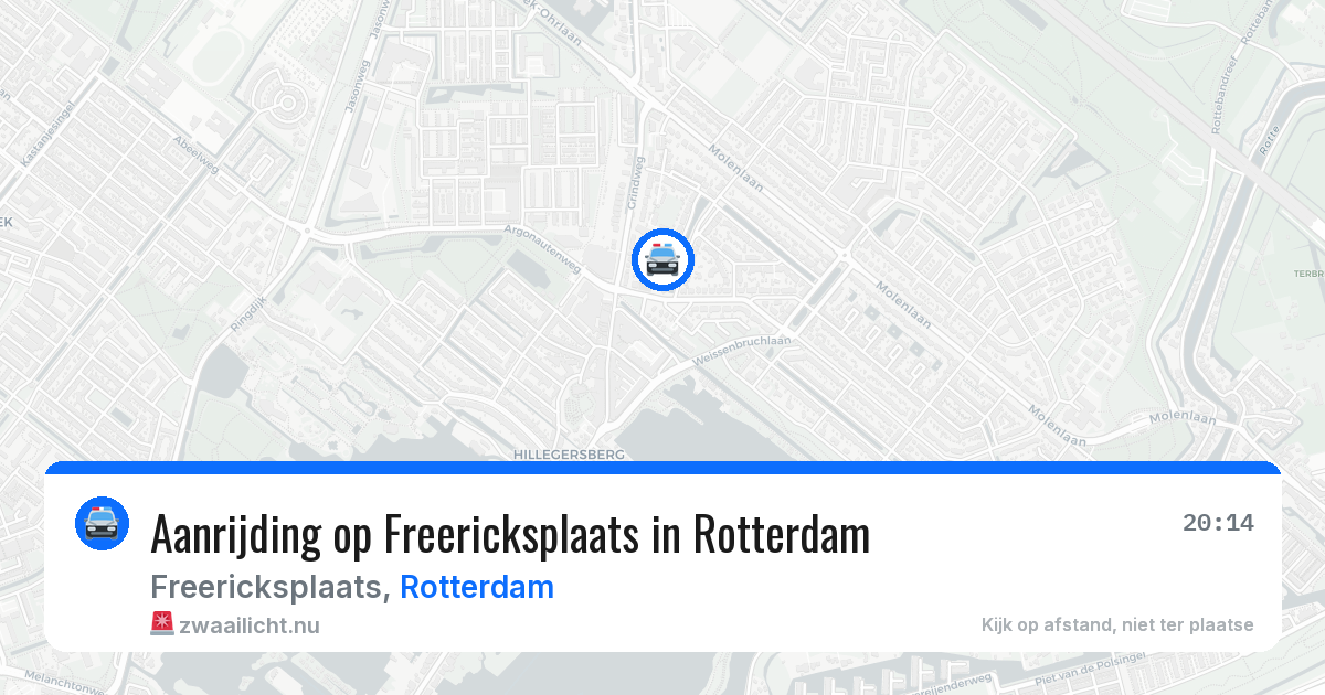 Aanrijding op Freericksplaats in Rotterdam — 25 jul 2026