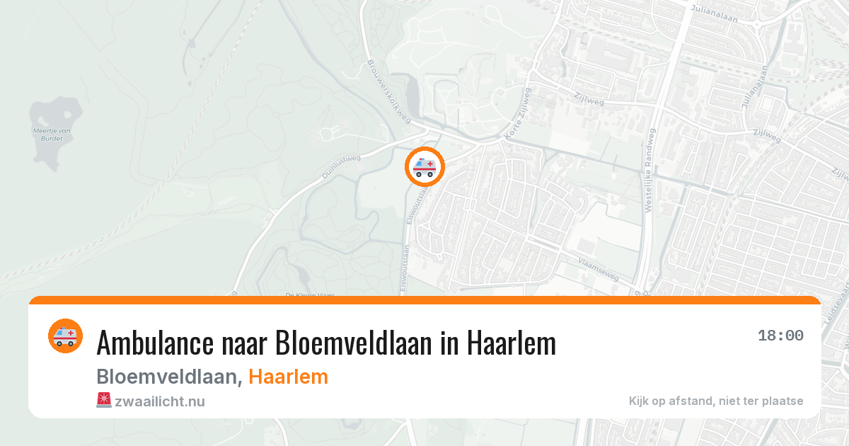 Ambulance naar Bloemveldlaan in Haarlem — 2 jul 2026