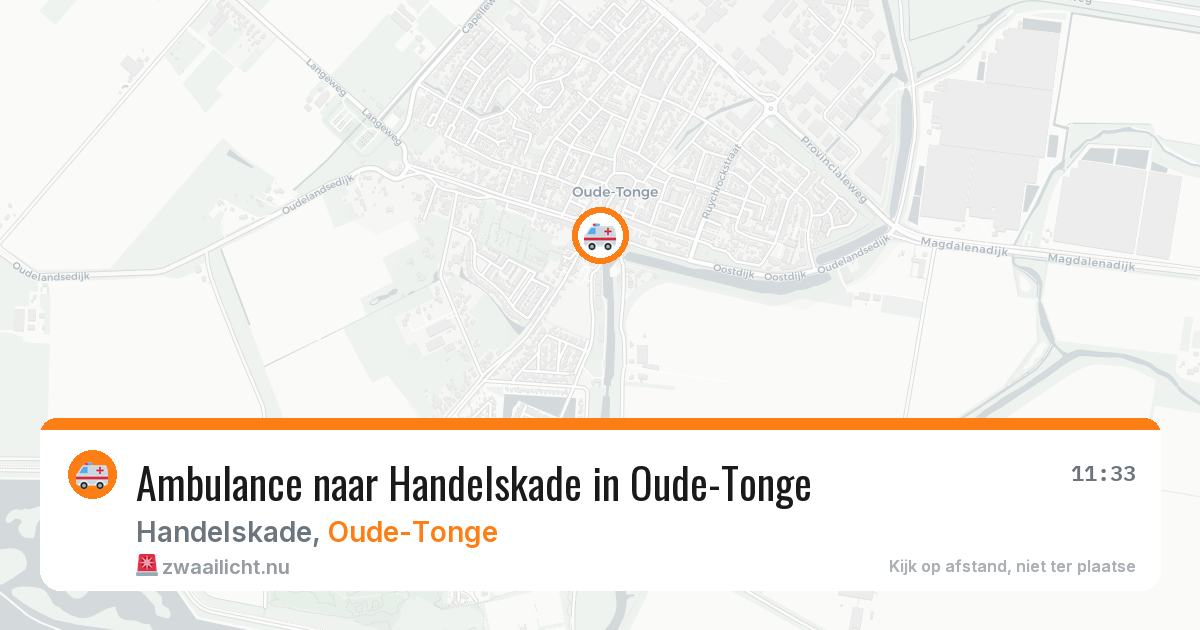Ambulance naar Handelskade in Oude-Tonge — 13 jul 2026