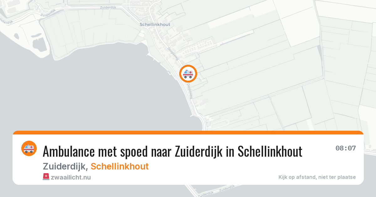 Ambulance met spoed naar Zuiderdijk in Schellinkhout — 2 mei 2026