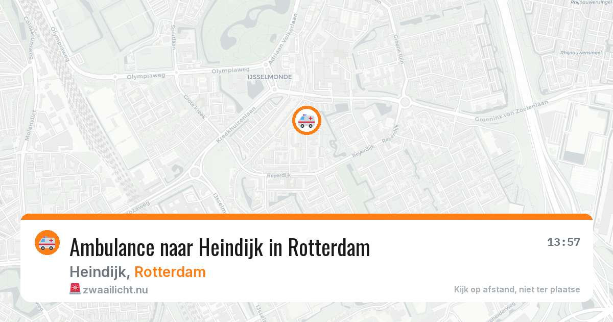 Ambulance naar Heindijk in Rotterdam — 5 jun 2026