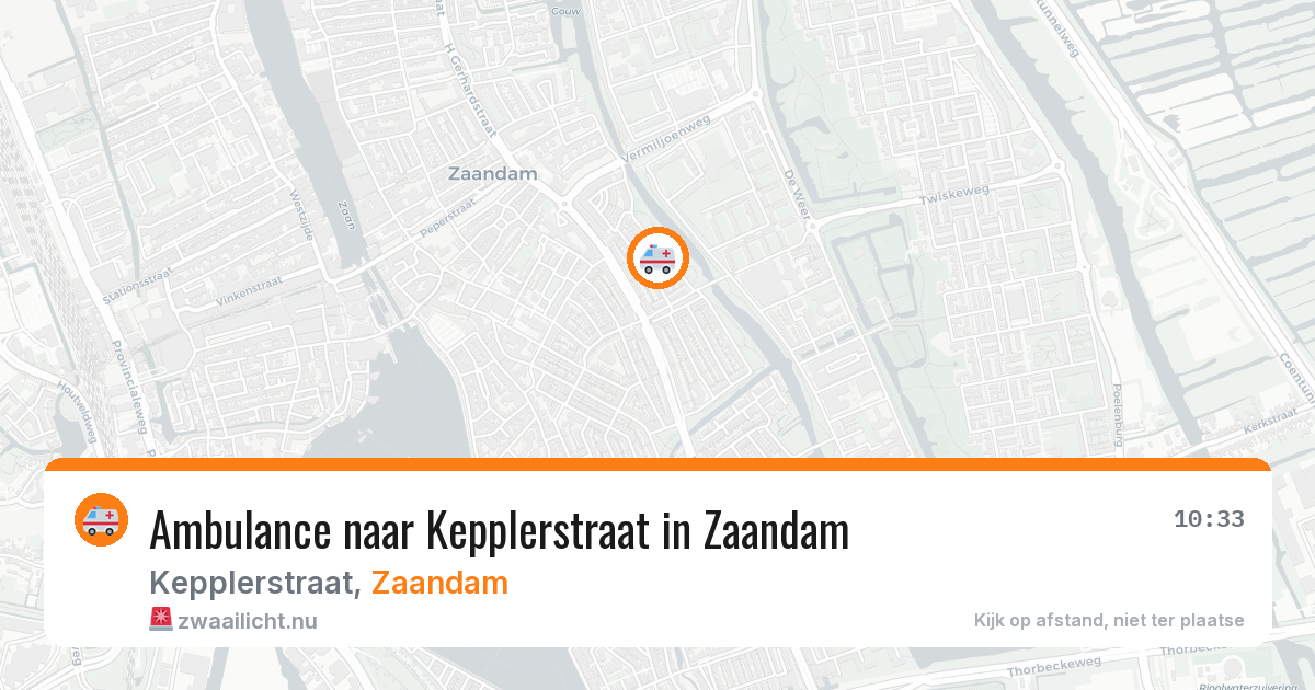 Ambulance naar Kepplerstraat in Zaandam — 24 jul 2026