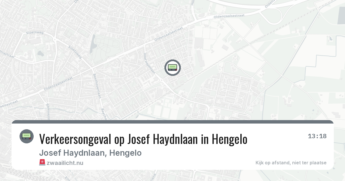Verkeersongeval op Josef Haydnlaan in Hengelo — 6 mrt 2026