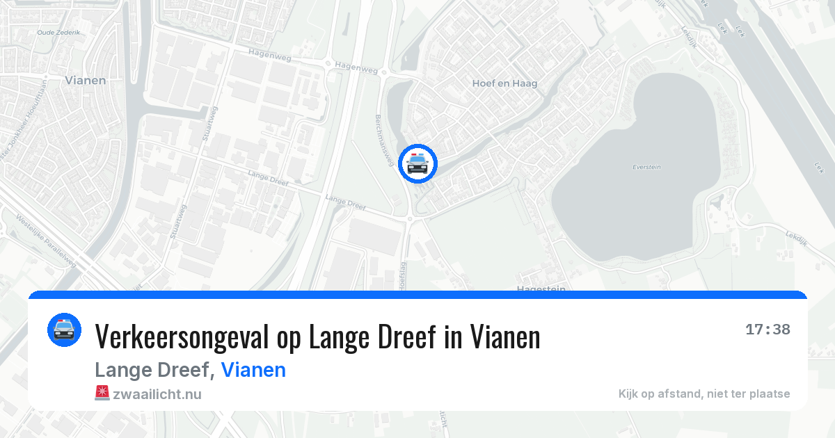 Verkeersongeval op Lange Dreef in Vianen — 11 jul 2026