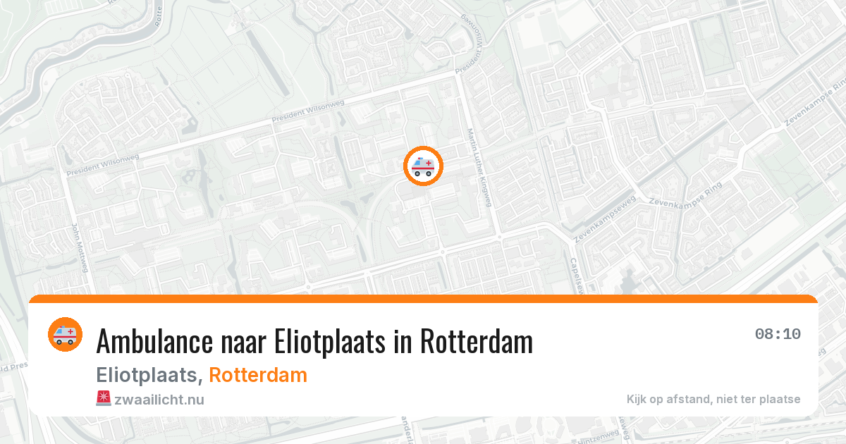 Ambulance naar Eliotplaats in Rotterdam — 5 mei 2026