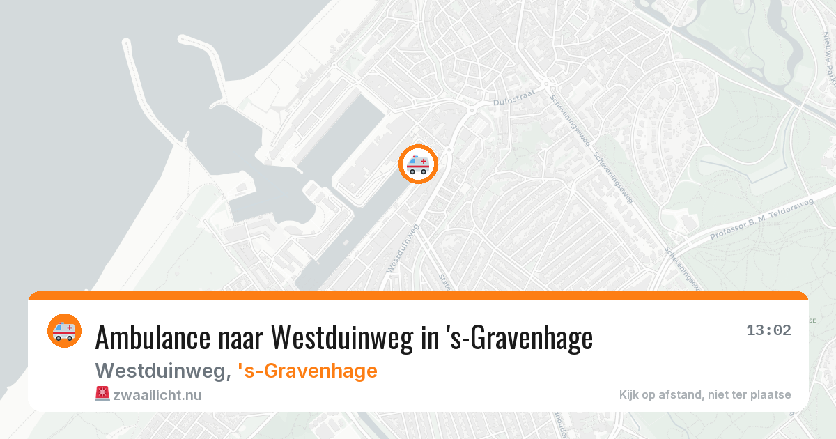 Ambulance naar Westduinweg in 's-Gravenhage — 24 jul 2026