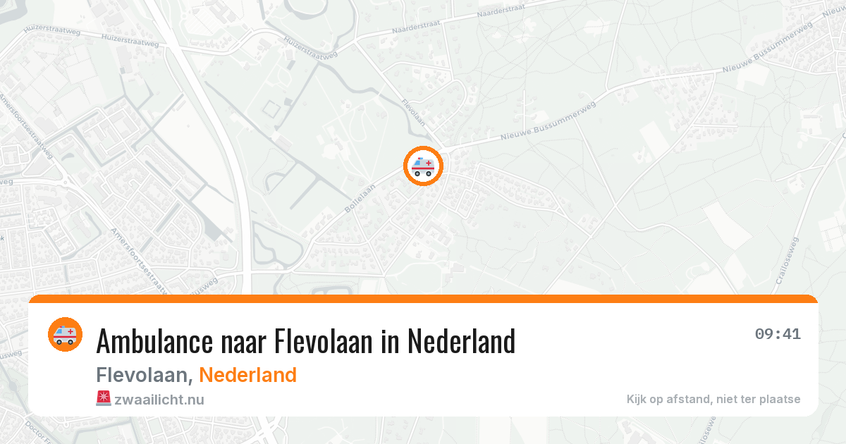 Ambulance naar Flevolaan in Nederland — 20 jul 2026