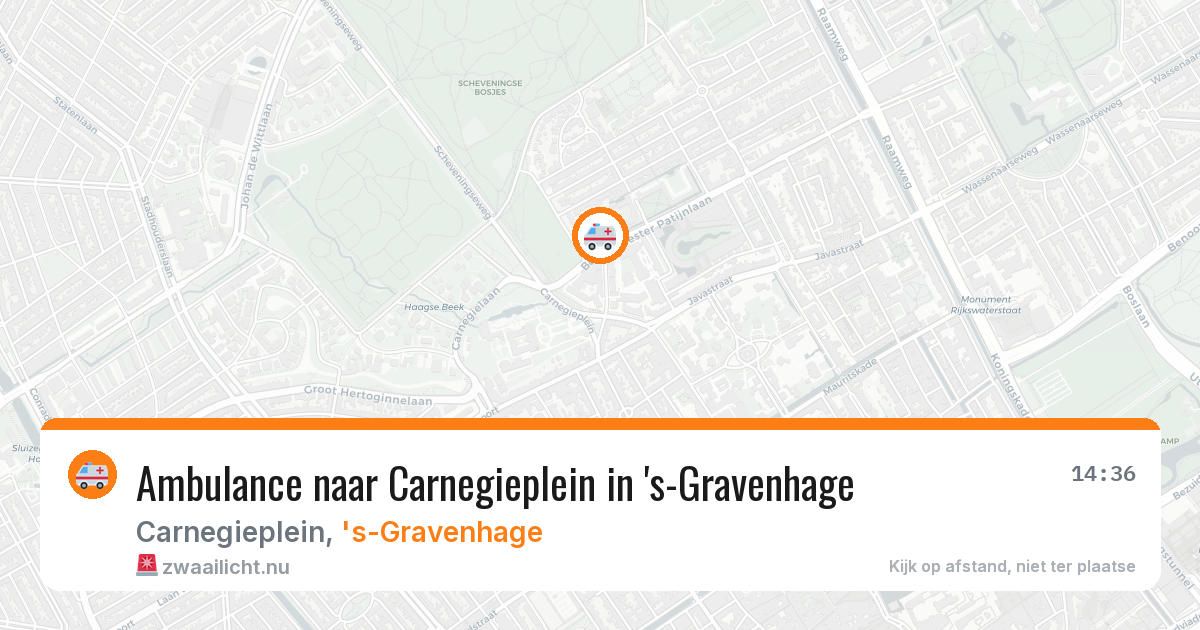 Ambulance naar Carnegieplein in 's-Gravenhage — 14 feb 2026