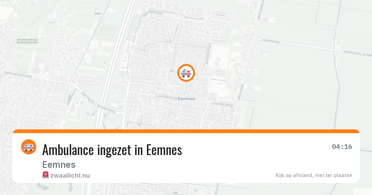 Ambulance ingezet in Eemnes — 23 jul 2026