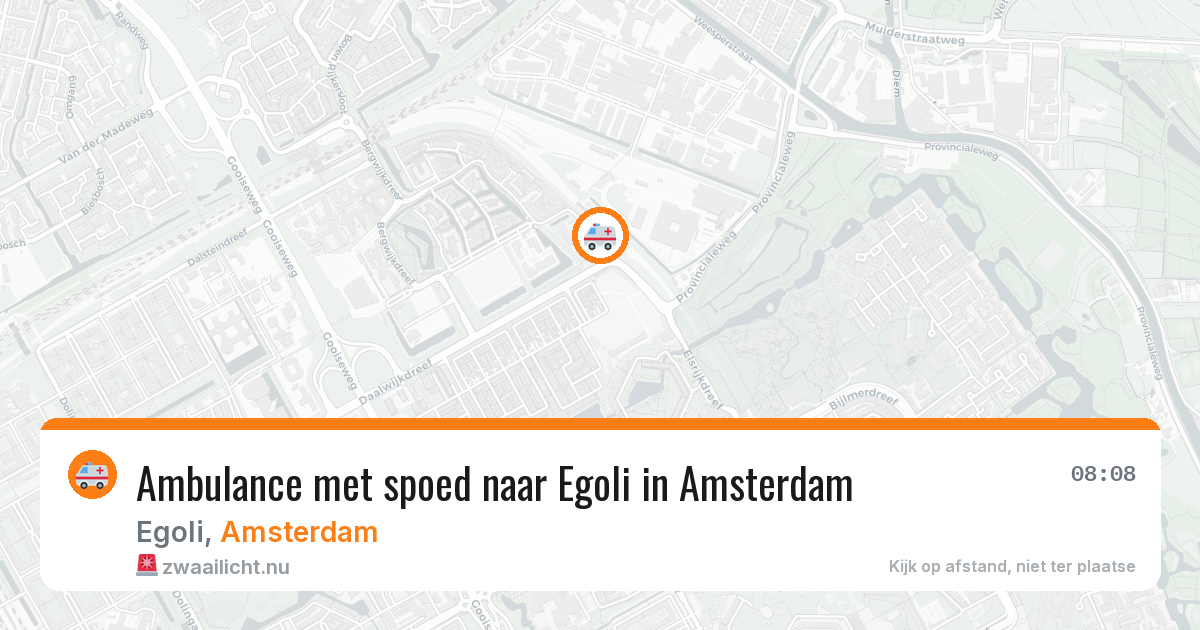 Ambulance met spoed naar Egoli in Amsterdam — 21 mei 2026