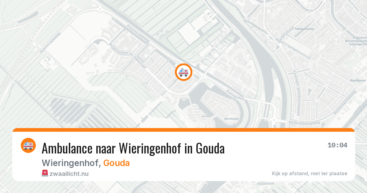 Ambulance naar Wieringenhof in Gouda — 23 jul 2026