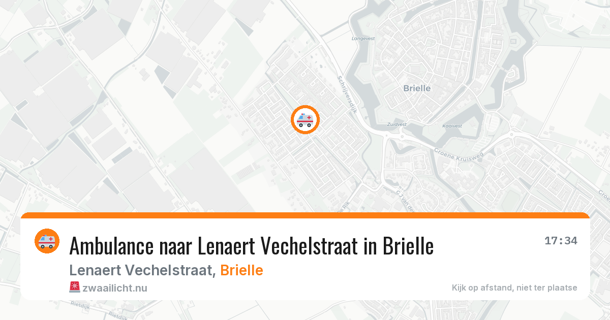 Ambulance naar Lenaert Vechelstraat in Brielle — 19 jul 2026