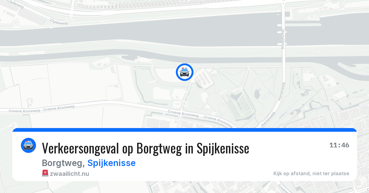 Verkeersongeval op Borgtweg in Spijkenisse — 21 jul 2026