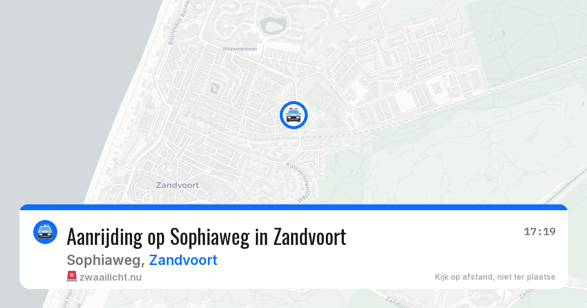 Aanrijding op Sophiaweg in Zandvoort — 23 mrt 2026