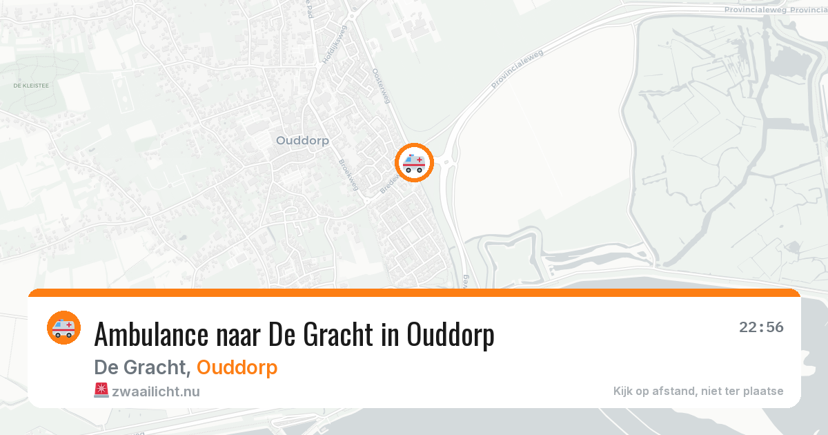 Ambulance naar De Gracht in Ouddorp — 23 jul 2026