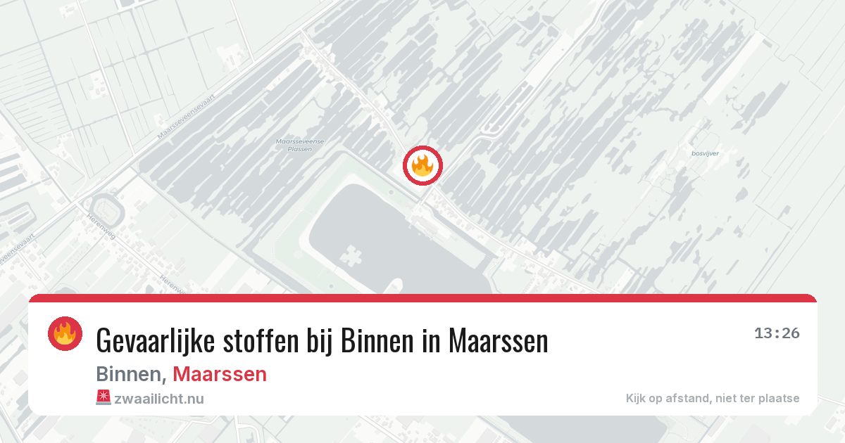 Gevaarlijke stoffen bij Binnen in Maarssen — 11 feb 2026