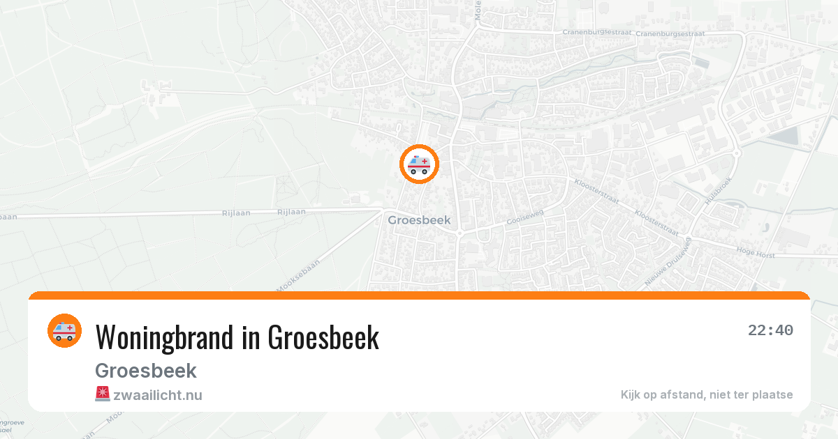 Woningbrand in Groesbeek — 24 jul 2026