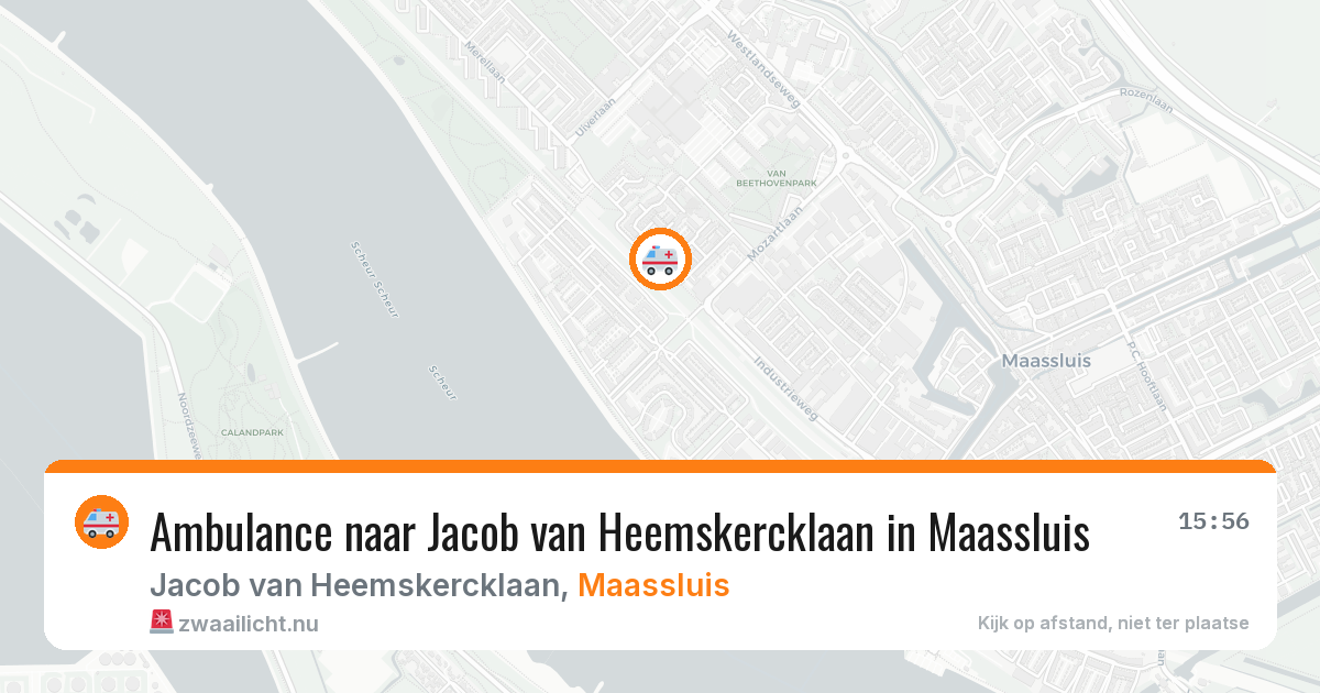 Ambulance naar Jacob van Heemskercklaan in Maassluis — 14 mei 2026