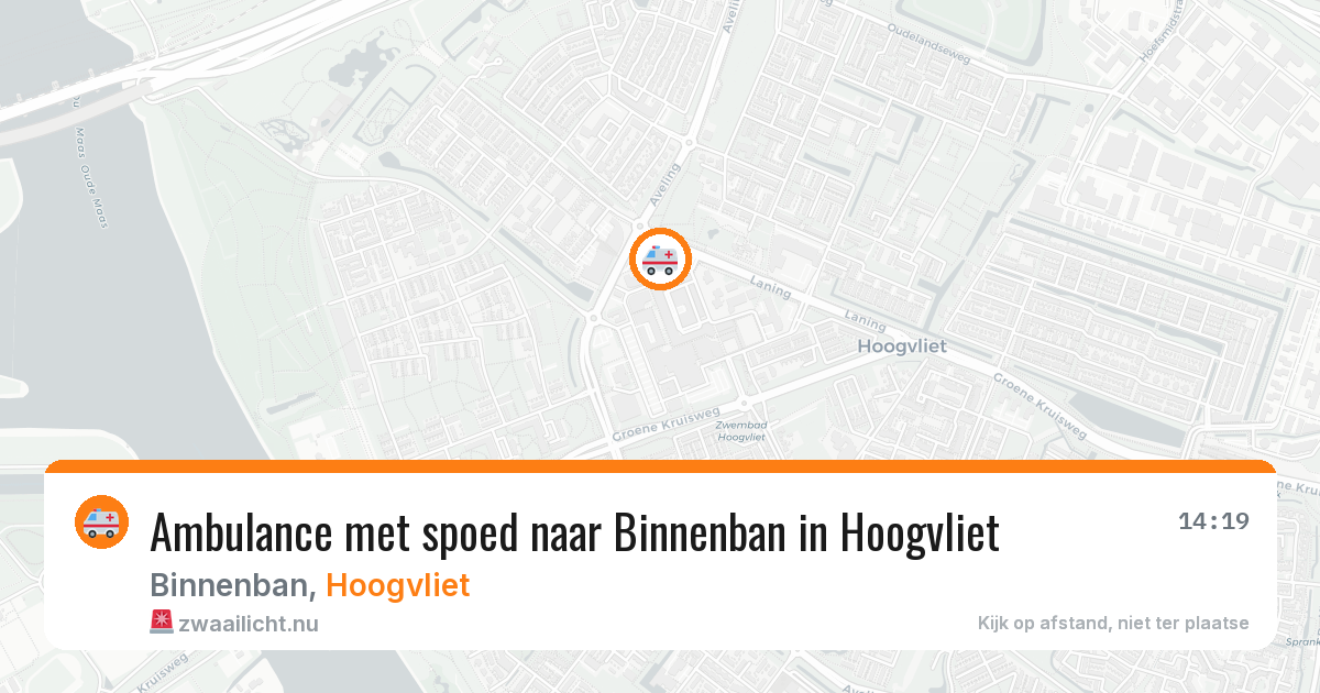 Ambulance met spoed naar Binnenban in Hoogvliet — 17 jul 2026