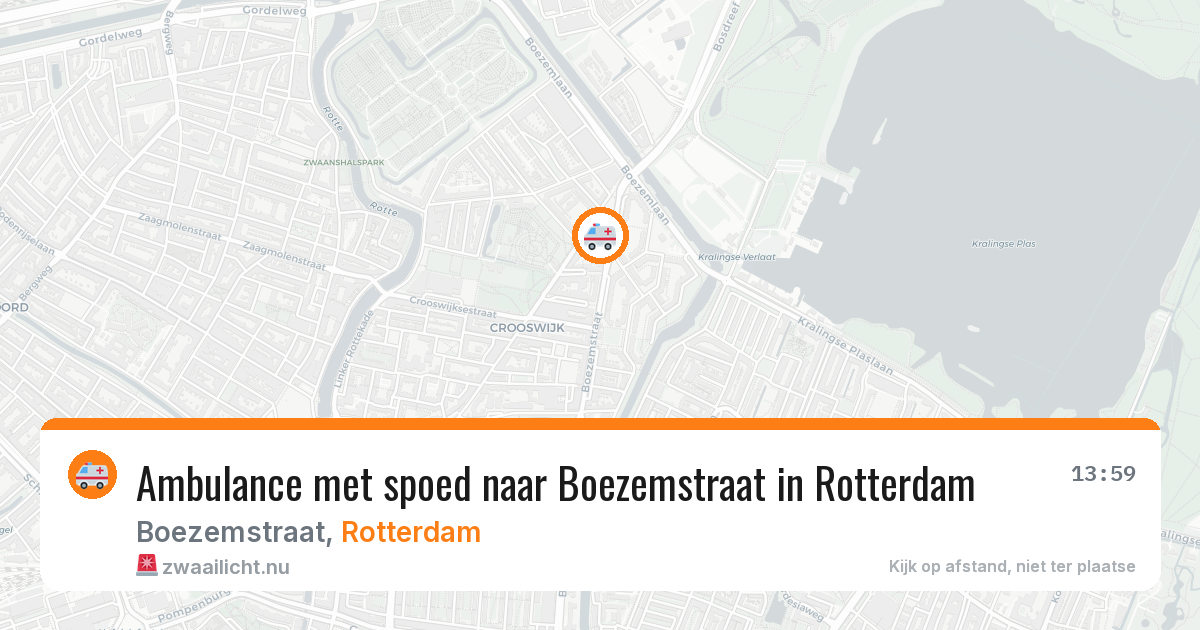 Ambulance met spoed naar Boezemstraat in Rotterdam — 23 jul 2026