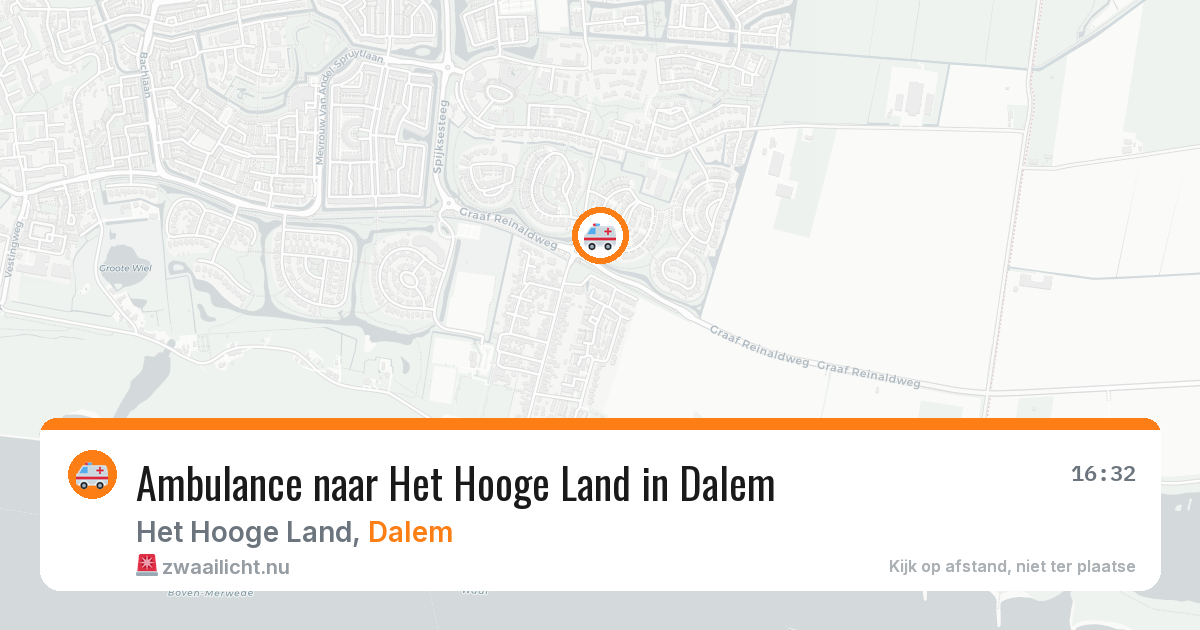 Ambulance naar Het Hooge Land in Dalem — 26 mrt 2026