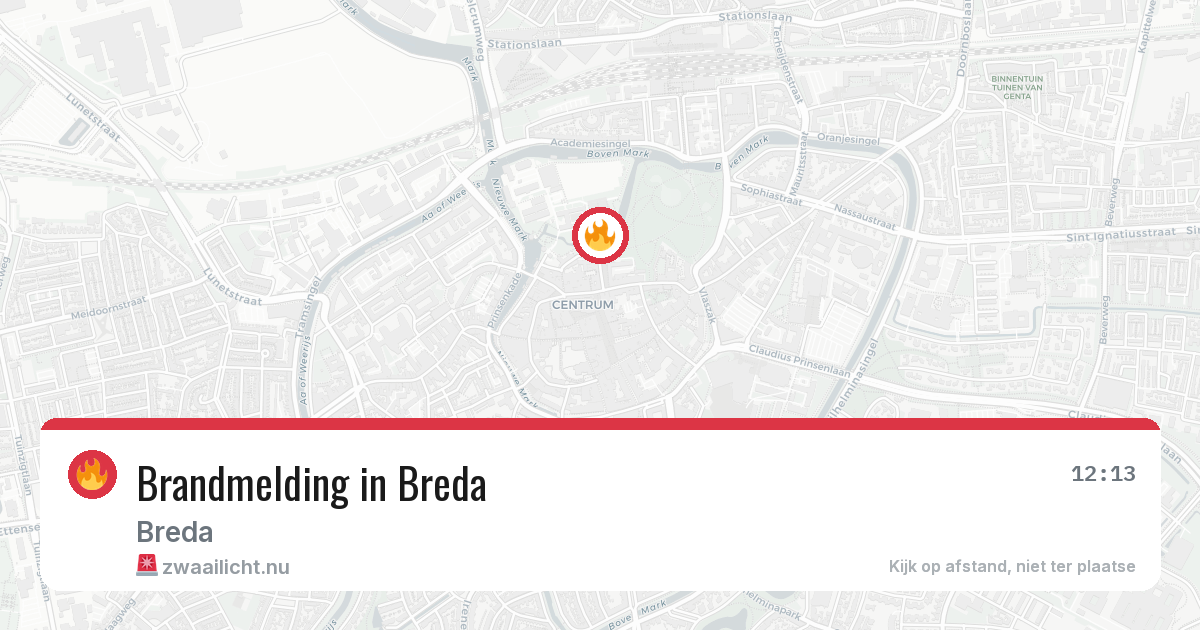 Brandmelding in Breda — 17 mrt 2026