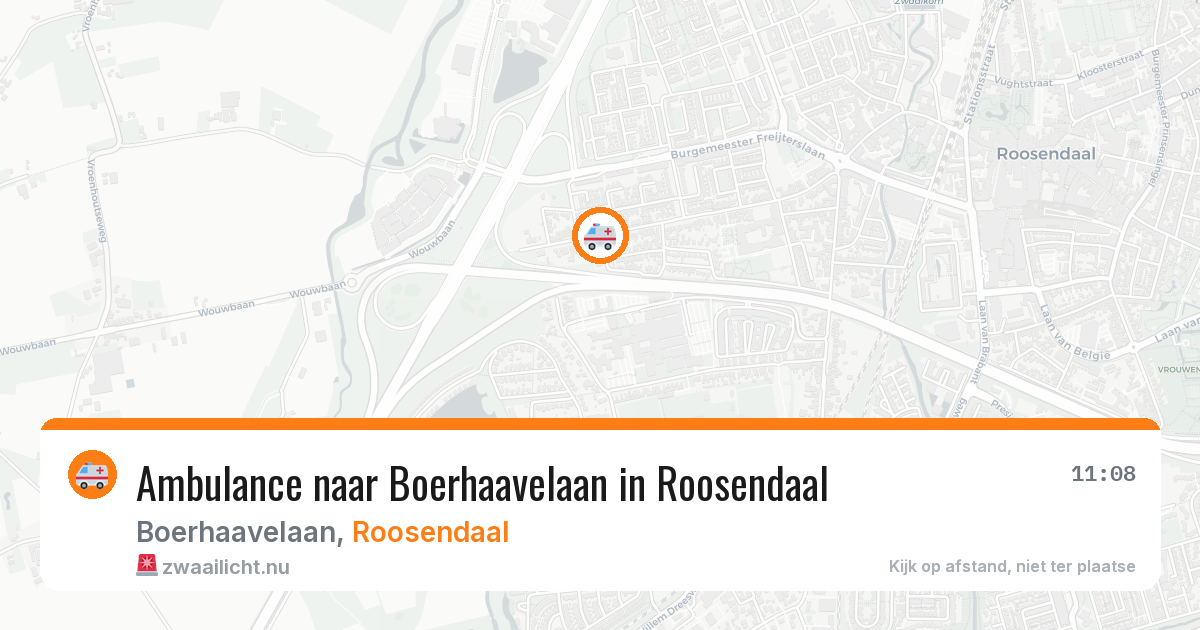 Ambulance naar Boerhaavelaan in Roosendaal — 5 jun 2026
