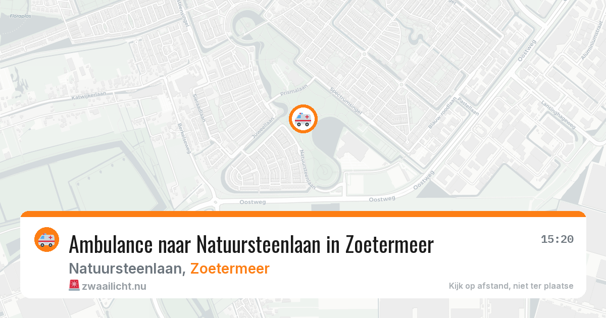 Ambulance naar Natuursteenlaan in Zoetermeer — 20 mei 2026