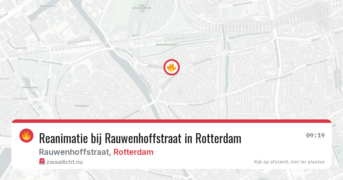Reanimatie bij Rauwenhoffstraat in Rotterdam — 7 jun 2026