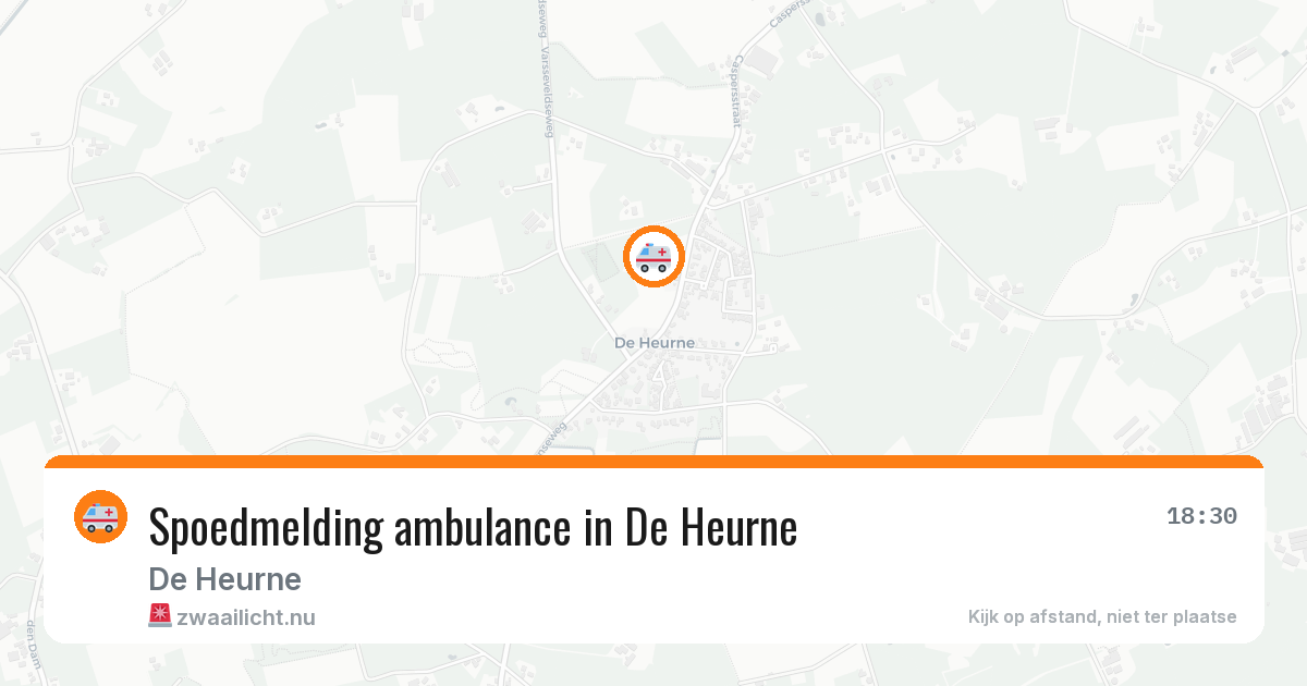 Spoedmelding ambulance in De Heurne — 21 jan 2026
