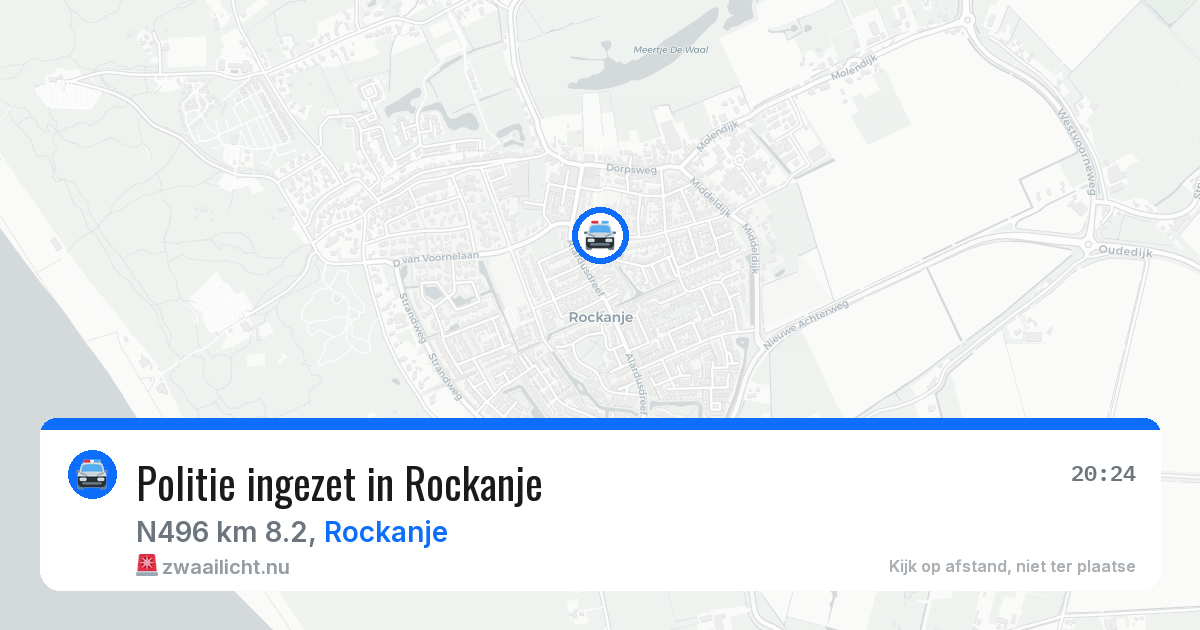 Politie ingezet in Rockanje — 2 jun 2026 | 🚨 Zwaailicht.nu