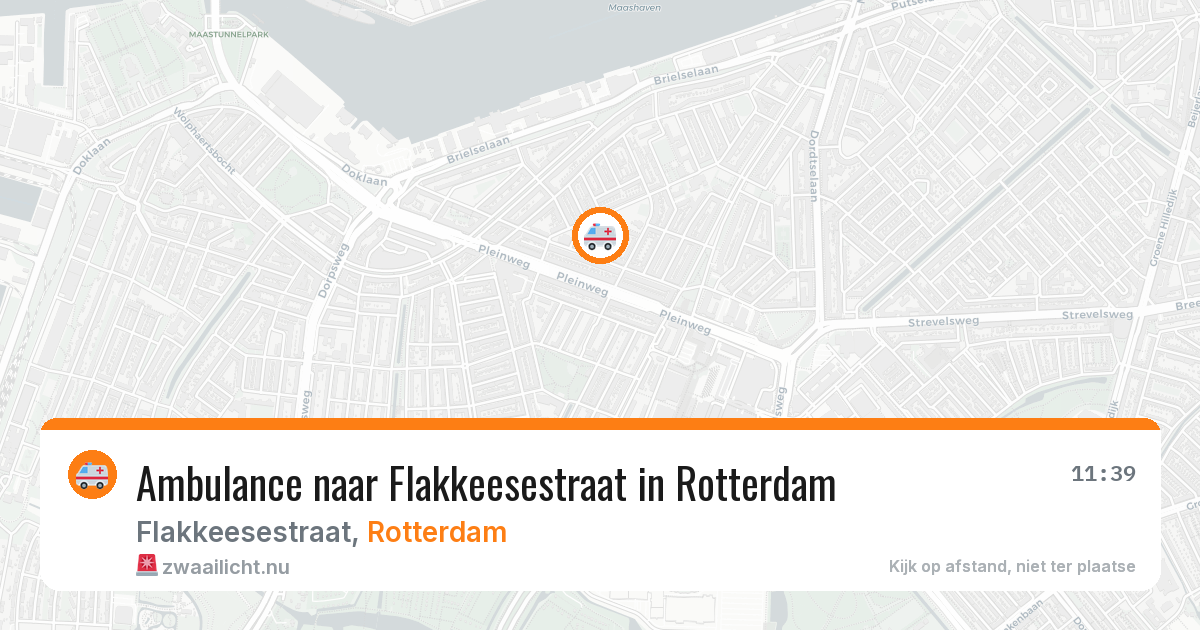 Ambulance naar Flakkeesestraat in Rotterdam — 16 mrt 2026