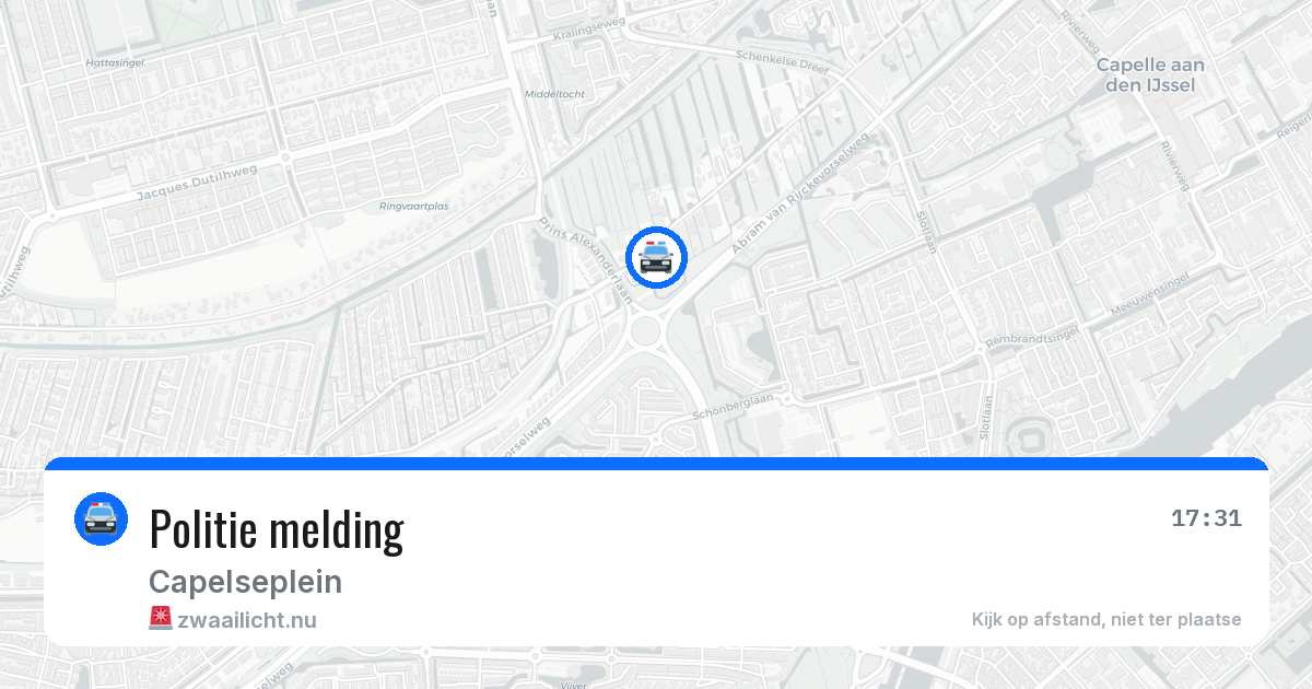 Politie melding — 1 mei 2026