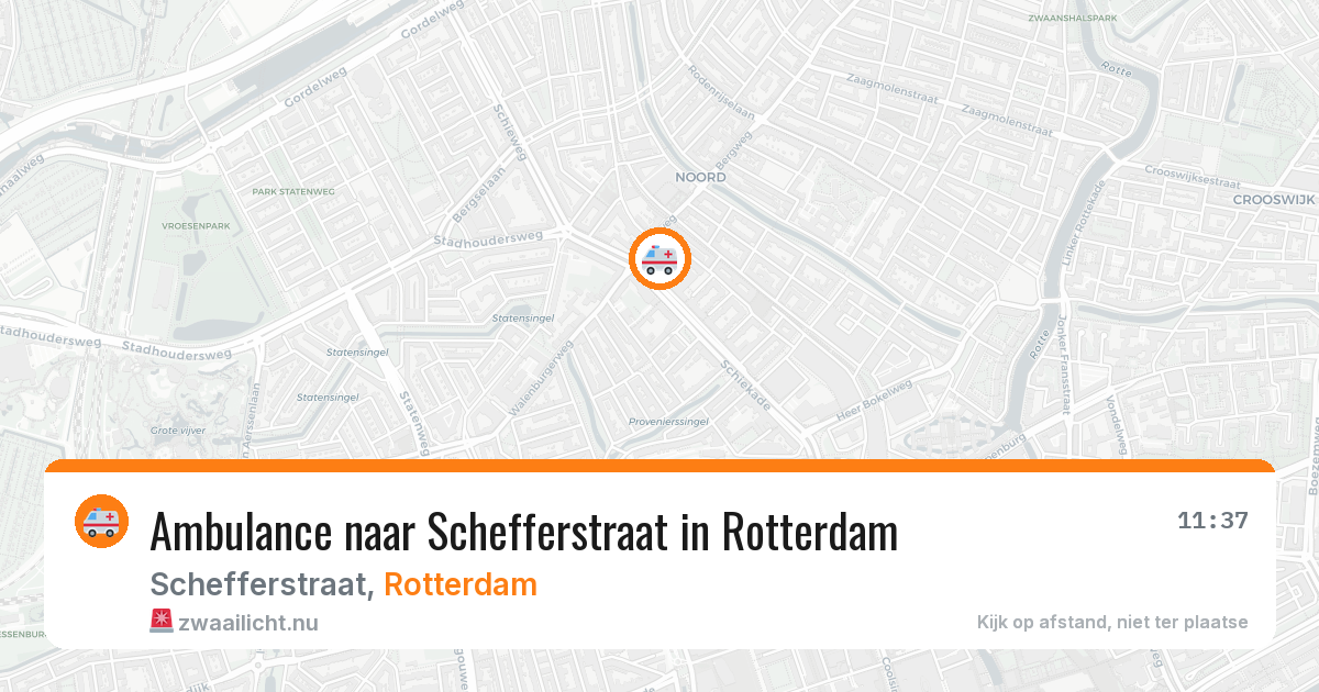 Ambulance naar Schefferstraat in Rotterdam — 29 apr 2026