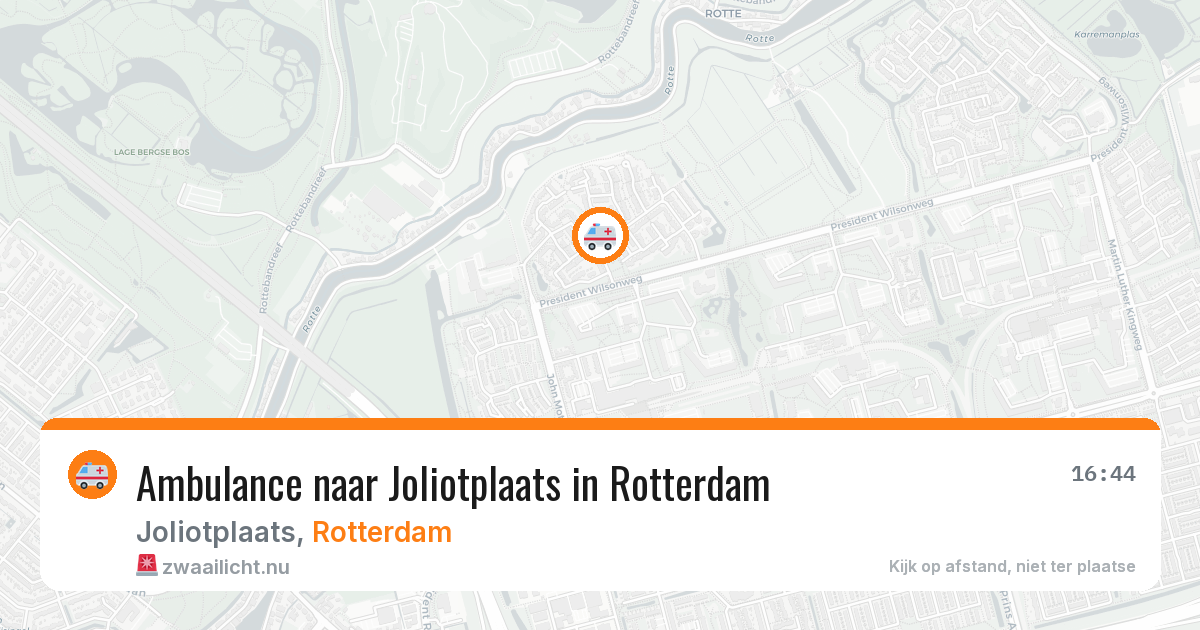 Ambulance naar Joliotplaats in Rotterdam — 25 mei 2026