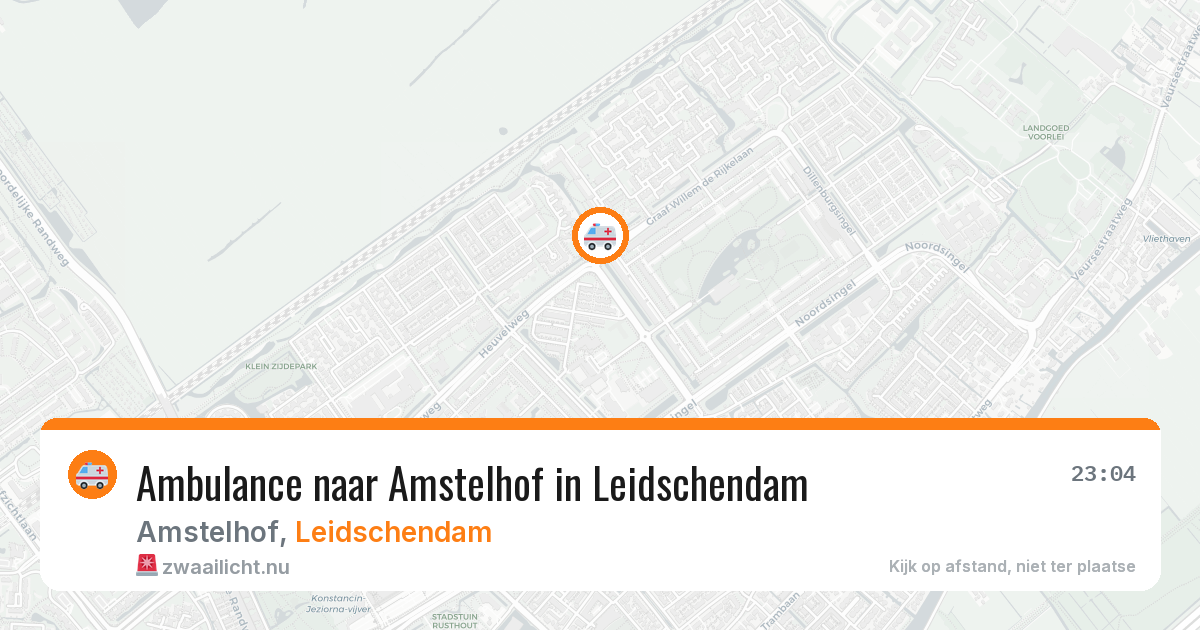Ambulance naar Amstelhof in Leidschendam — 22 mei 2026