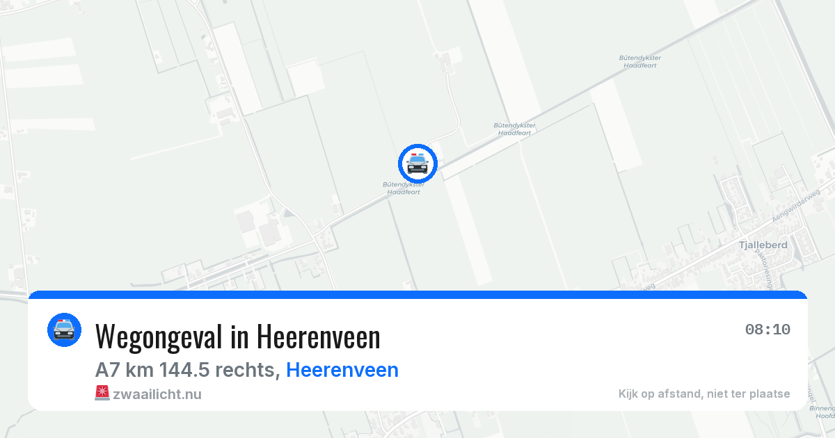 Wegongeval in Heerenveen — 14 apr 2026