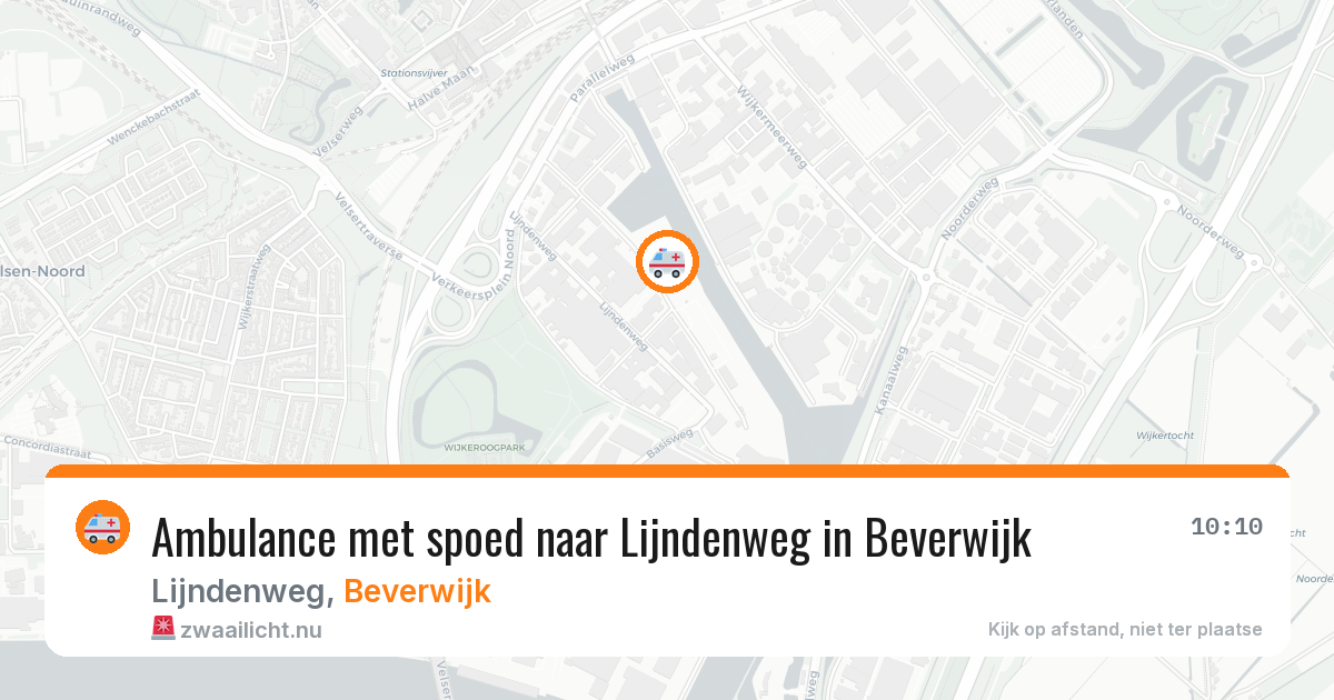 Ambulance met spoed naar Lijndenweg in Beverwijk — 26 mrt 2026