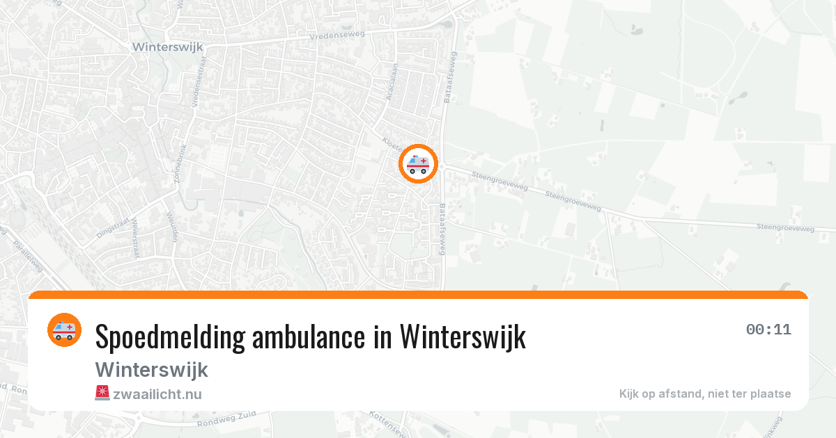 Spoedmelding ambulance in Winterswijk — 19 jul 2026