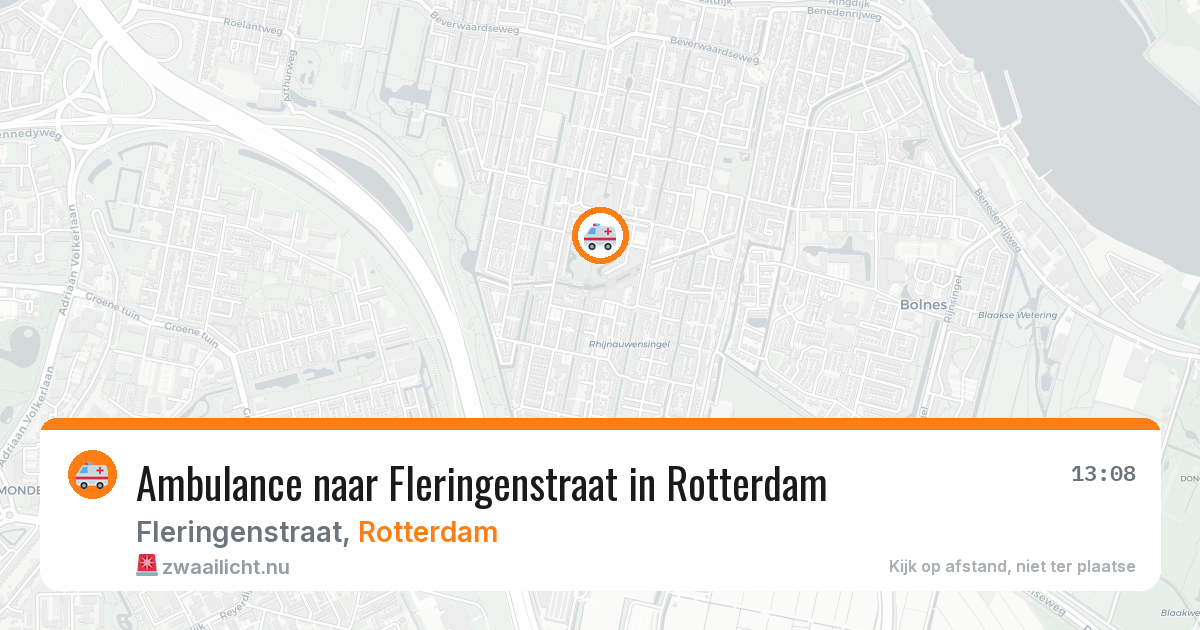Ambulance naar Fleringenstraat in Rotterdam — 12 jul 2026