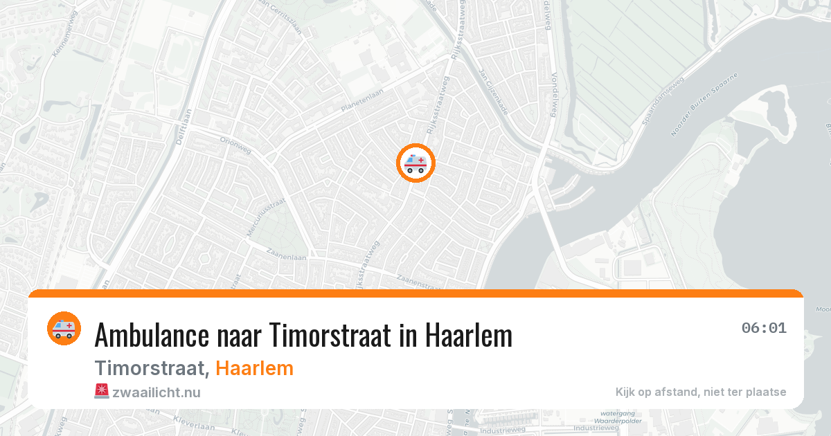 Ambulance naar Timorstraat in Haarlem — 25 jul 2026