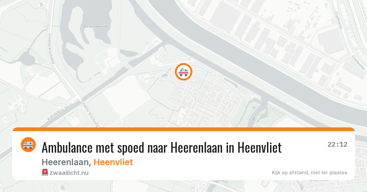 Ambulance met spoed naar Heerenlaan in Heenvliet — 11 jul 2026