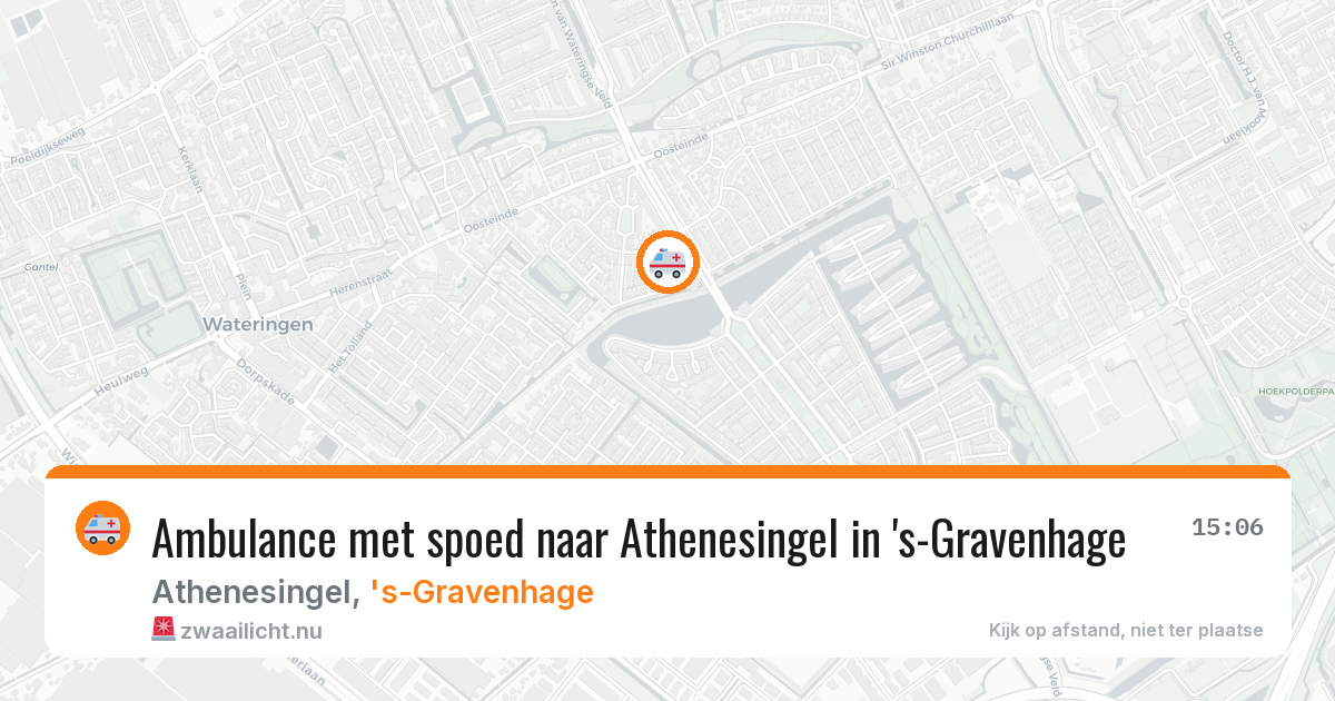 Ambulance met spoed naar Athenesingel in 's-Gravenhage — 20 mrt 2026